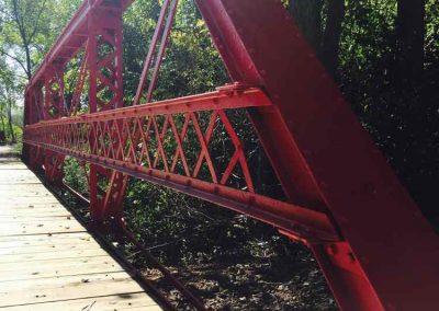 Historical red bridge Sandblasted and Powder coated(2)